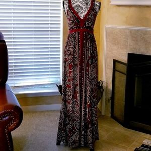 INC Maxi Sleeveless Crisscross Dress NWOT